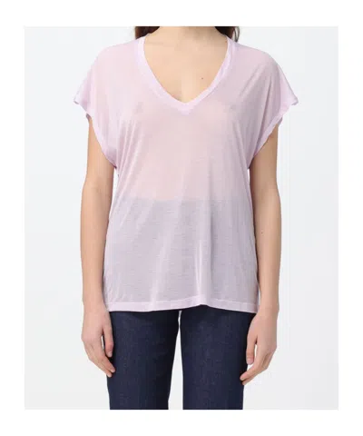 Dondup V-neck T-shirt In Pink