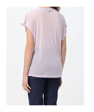 Dondup V-neck T-shirt In Pink