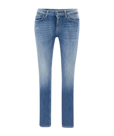 Dondup Five-pocket Denim Trousers In Blue