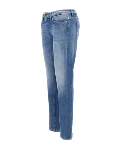 Dondup Five-pocket Denim Trousers In Blue