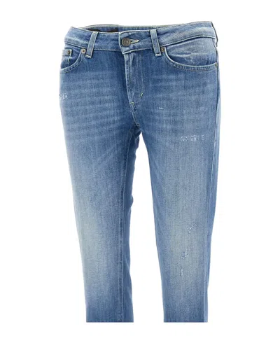 Dondup Five-pocket Denim Trousers In Blue