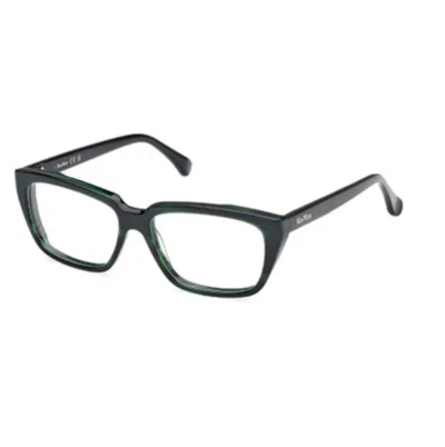 Max Mara Rectangle Frame Glasses In Black
