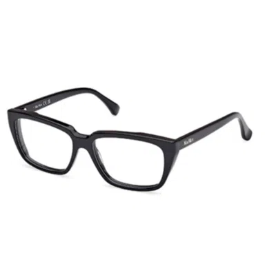 Max Mara Rectangle Frame Glasses In Black
