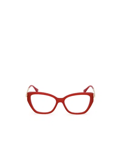 Max Mara Full Frame Plain Mirror In Red