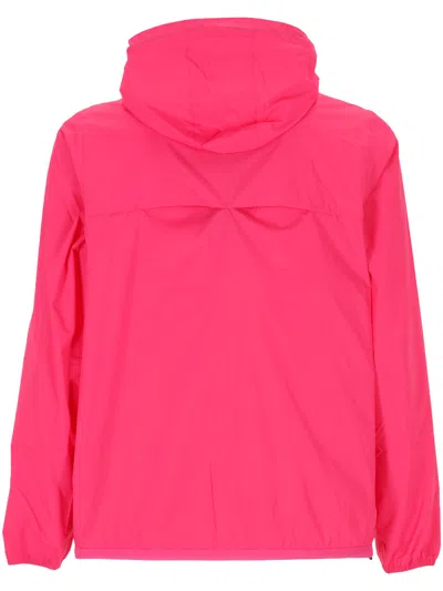K-way Le Vrai 4.0 Claude Hooded Jacket In Pink