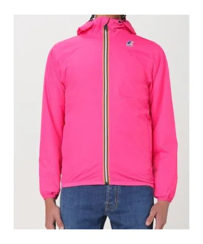 K-way Le Vrai 4.0 Claude Hooded Jacket In Pink