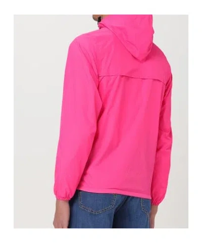 K-way Le Vrai 4.0 Claude Hooded Jacket In Pink