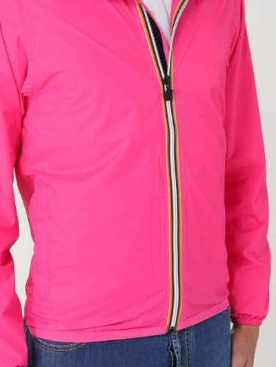 K-way Le Vrai 4.0 Claude Hooded Jacket In Pink