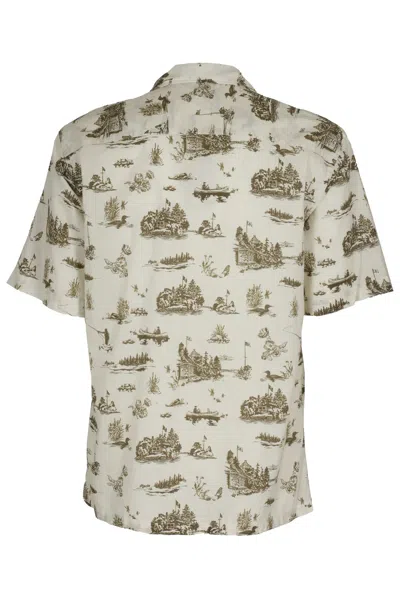 Woolrich Graphic-print Cotton Shirt In Multi