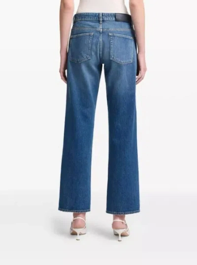 7 For All Mankind Calie Nevada Straight Ankle Jean In Blue