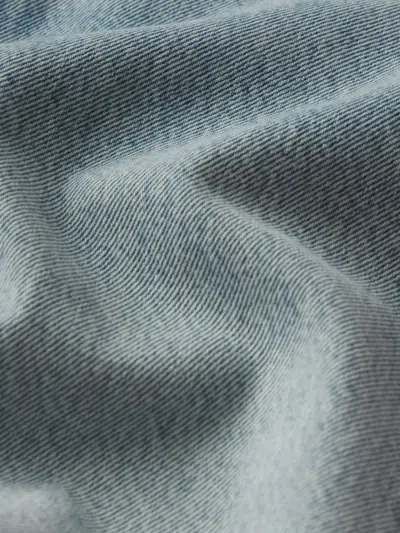 Frame High Waist Denim Shorts In Blue