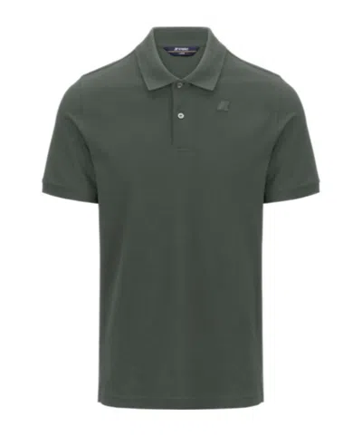 K-way Short-sleeved Polo Shirt In Black