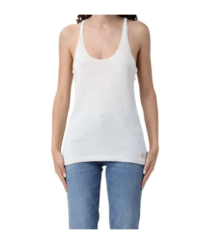 Twinset Logo-plaque Tank Top In Red