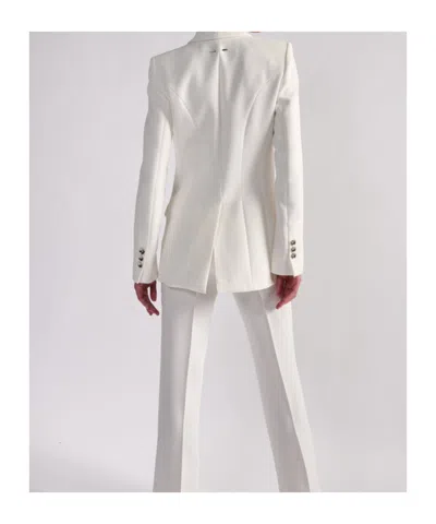 Barbara Bui Zip-up Sleeve Blazer In White