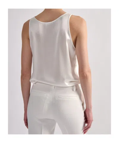 Barbara Bui Silk Top In White