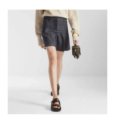 Fendi Women Feel Elastic Satin Sandals With Ff Motif In Brown