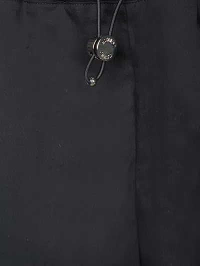 Moschino Drawstring Elastic Waist Shorts In Black