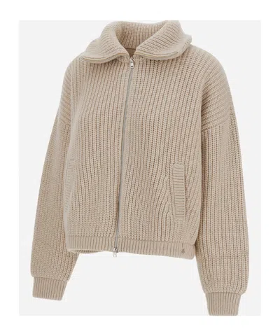 Herno Resort Cardigan In Infinity In Brown