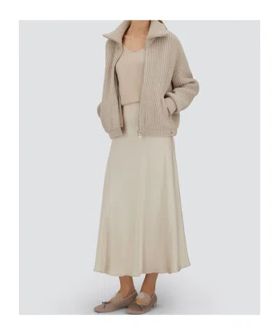 Herno Resort Cardigan In Infinity In Brown