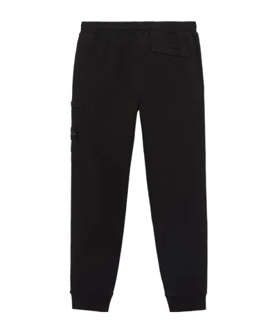 Stone Island Relaxed Jogger Pants With Cargo Pocket And Drawstring In Black