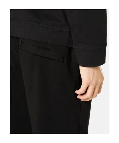 Stone Island Relaxed Jogger Pants With Cargo Pocket And Drawstring In Black