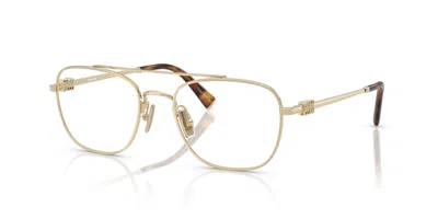 Miu Miu Womens Gold Mu 51wv Square-frame Metal Glasses In Gold