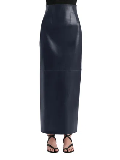 Khaite Loxley Skirt In Blue