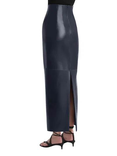 Khaite Loxley Skirt In Blue