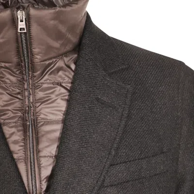 Herno Wool Coats Featuring Back Vent In Brown