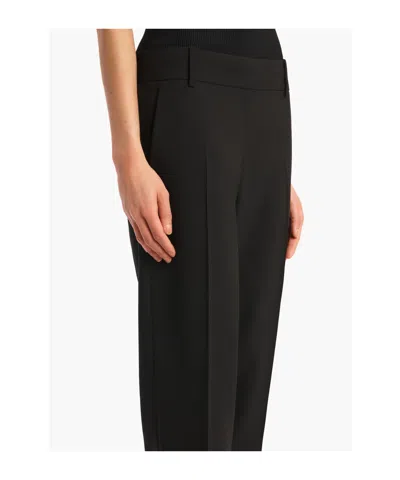 Khaite Cam Straight-leg Woven Trousers In Black