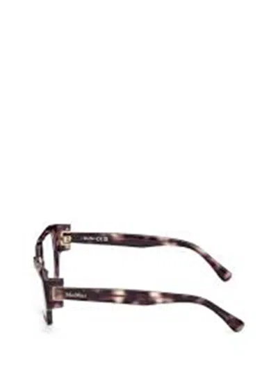 Max Mara Rectangle-frame Glasses In Black