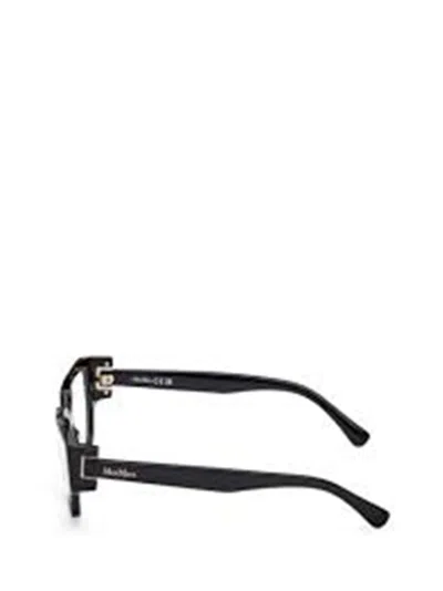 Max Mara Rectangle Frame Glasses In Black