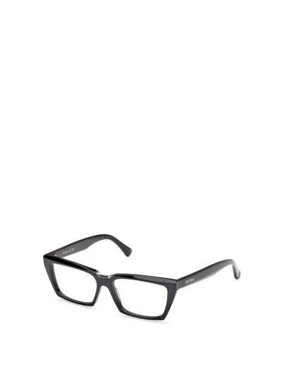 Max Mara Rectangle Frame Glasses In Black