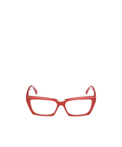 Max Mara Full Frame Plain Mirror In Red
