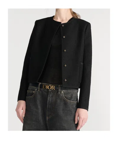 Dior Dream Reversible Leather Belt In Black