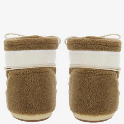 Moon Boot Stivali Icon Low In Teddy Cammello In Green