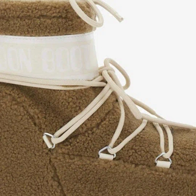 Moon Boot Stivali Icon Low In Teddy Cammello In Green