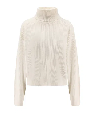 Brunello Cucinelli Ribbed Sweater In White