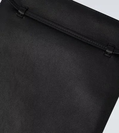 The Row Rectangular Shoulder Bag In Black