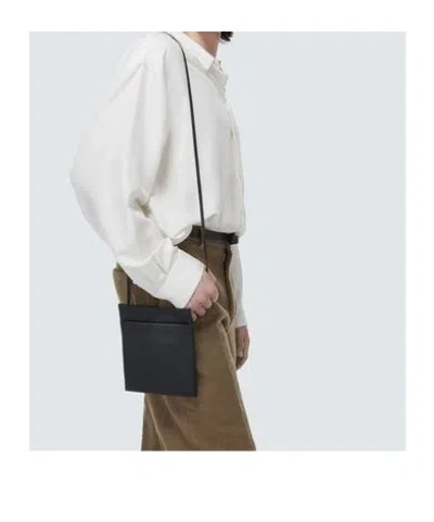 The Row Rectangular Shoulder Bag In Black
