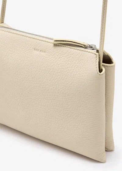 The Row Zipper Shoulder Bag In White