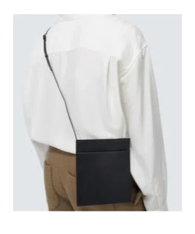 The Row Rectangular Shoulder Bag In Black