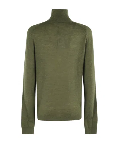 Jw Anderson J. W. Anderson Turtleneck Jumper In Green
