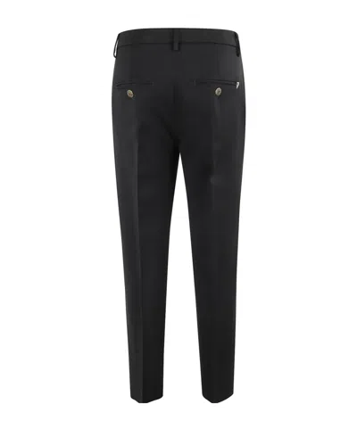 Dondup Button-fastening Pocket Tailored Trousers In Black
