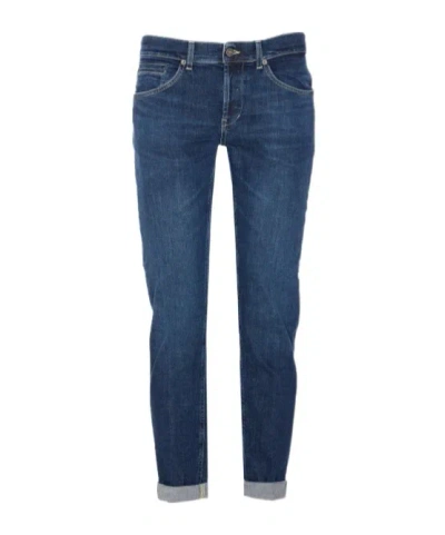 Dondup Slim-cut Low-rise Jeans In Blue