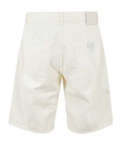 Icon Denim Denim Shorts With Belt Loops In White