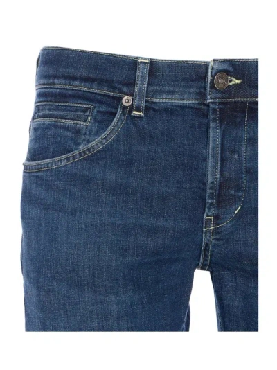 Dondup Slim-cut Low-rise Jeans In Blue