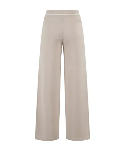 Eleventy Wide-leg Wool Jogger Pants In Brown
