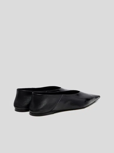Saint Laurent Carolyn Nappa Ballerina Flats Women In Black