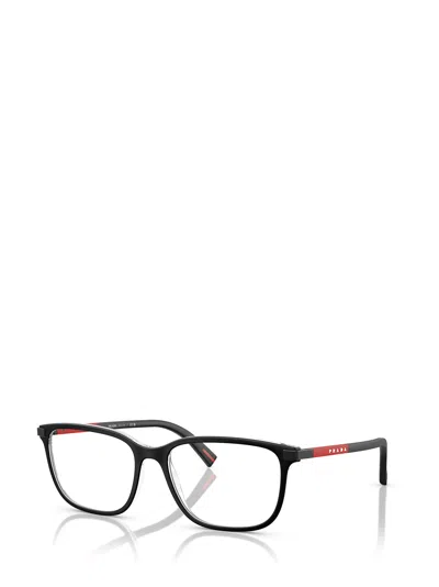 Prada Eyewear Rectangular Frame Glasses In Black